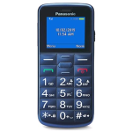 Panasonic KX-TU110 - Telefono con funzionalità - dual SIM - microSD slot - display LCD - 128 x 160 pixel - rear camera 0,08 MP - blu